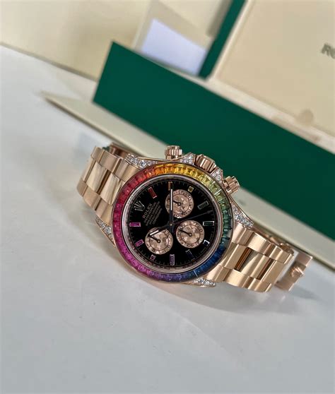 rainbow daytona white gold|rolex 116595rbow 2021.